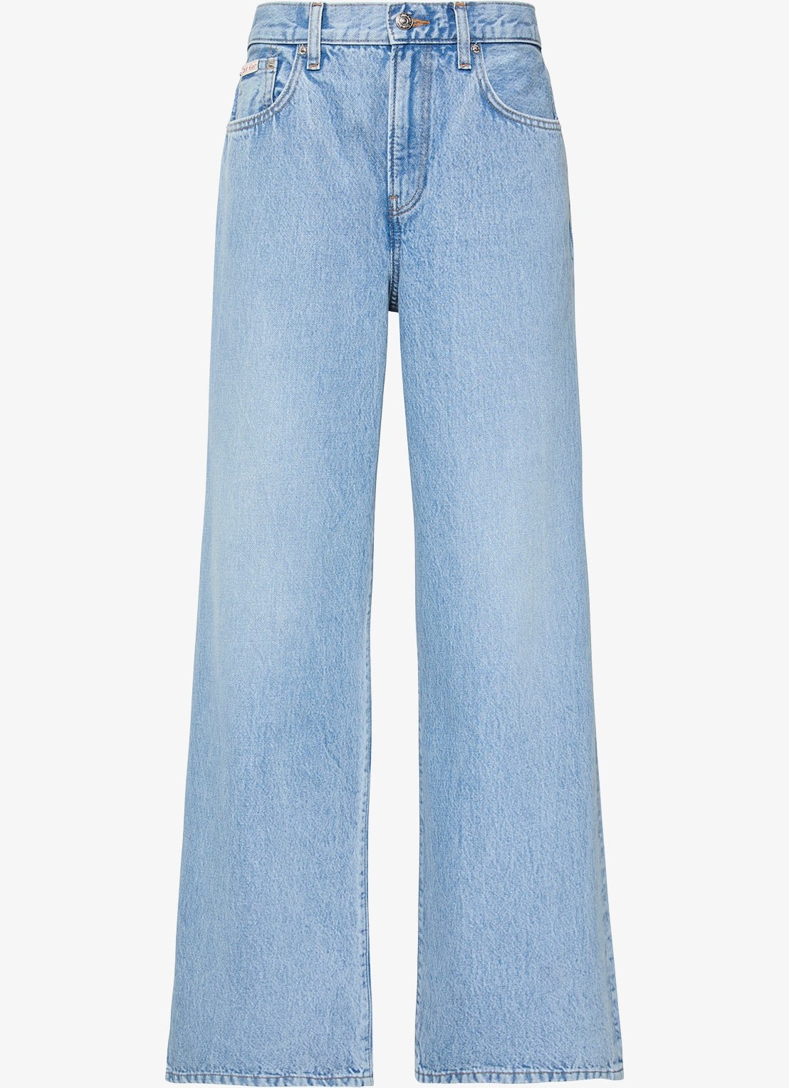 Calvin Klein High waist wide leg jeans - voorkant sage stone-rjk