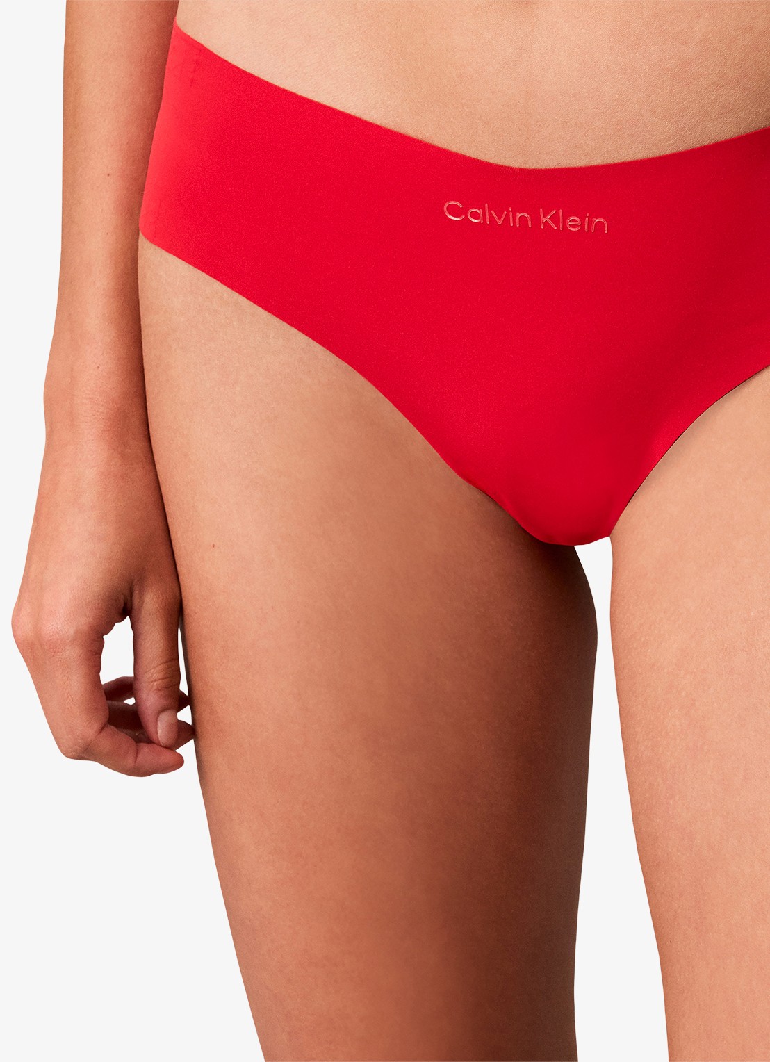 Calvin Klein Hipster met logo - detail 3 oranjerood