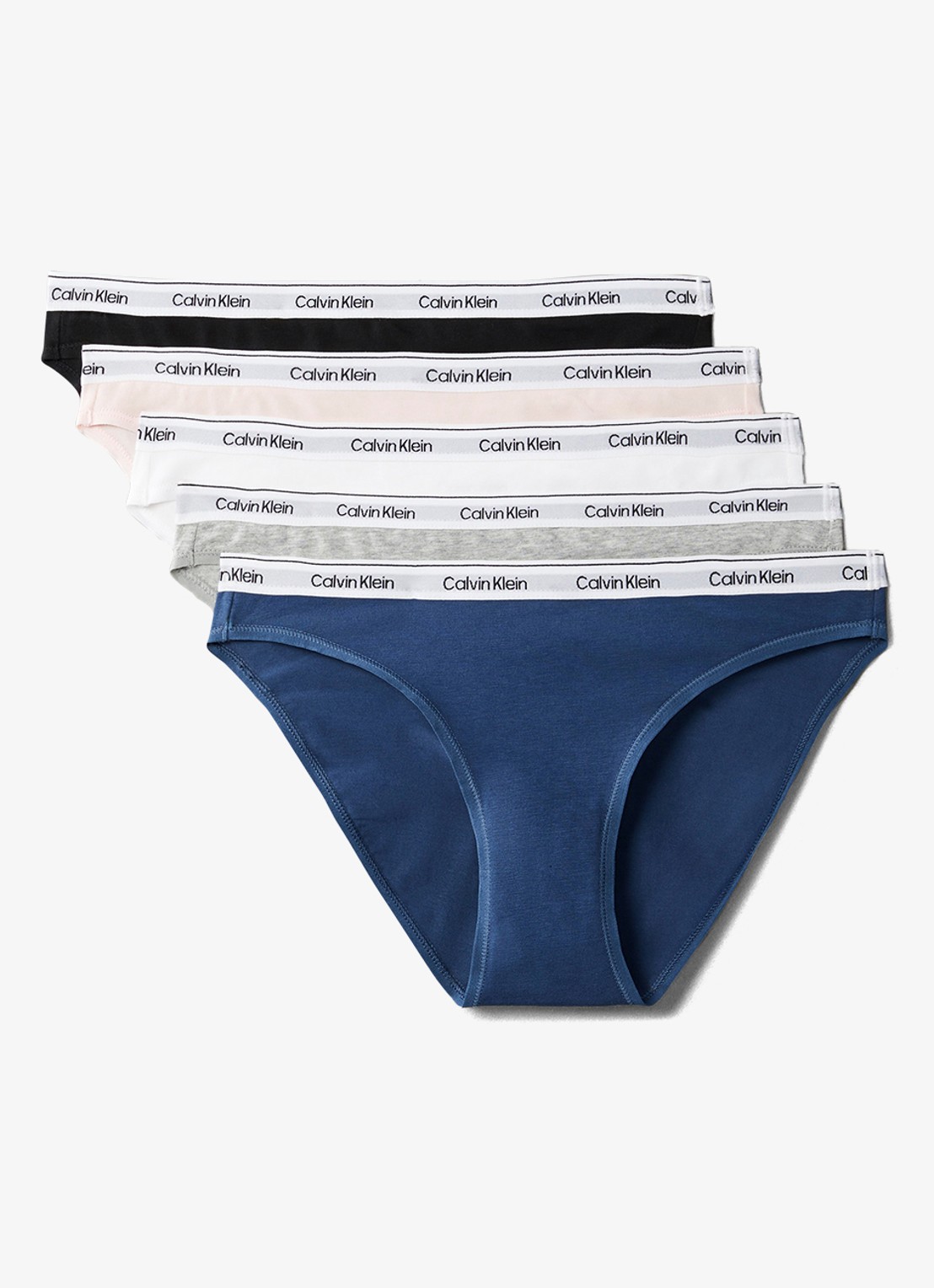 Calvin Klein Hipster met logoband in 5-pack - voorkant 3 multicolor