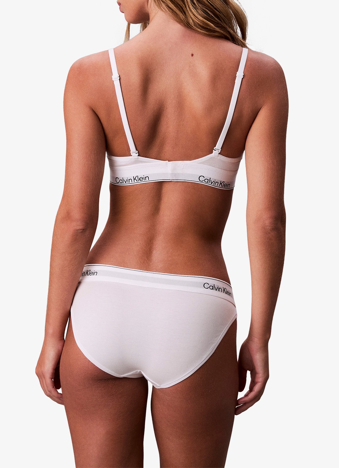 Calvin Klein Hipster met logoband - achterkant 6 wit