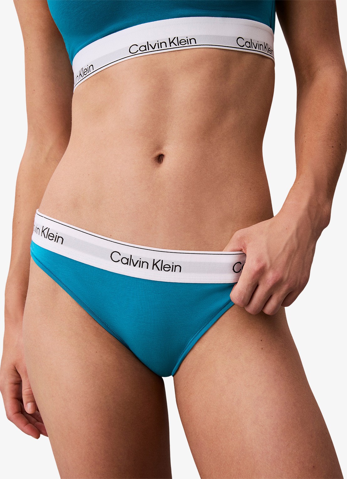 Calvin Klein Hipster met logoband - detail 6 teal breeze-ytm