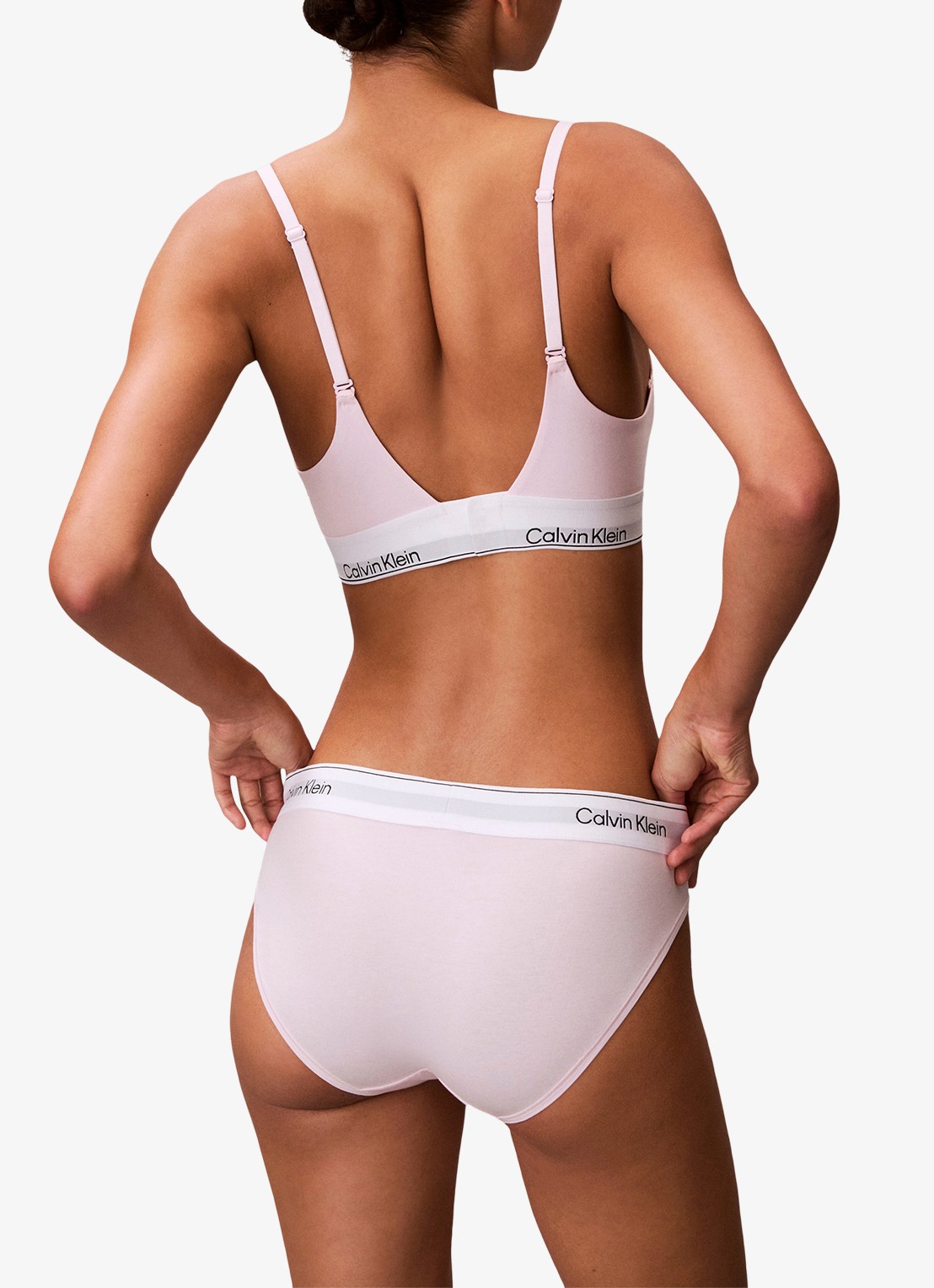 Calvin Klein Hipster met logoband - achterkant 4 cradle pink