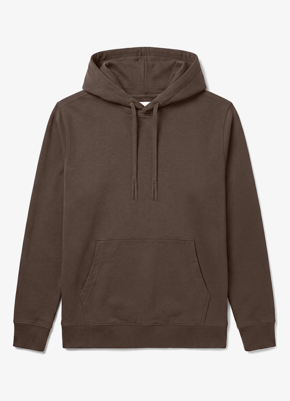 Calvin Klein Hoodie met kangoeroezak - voorkant 2 bruin