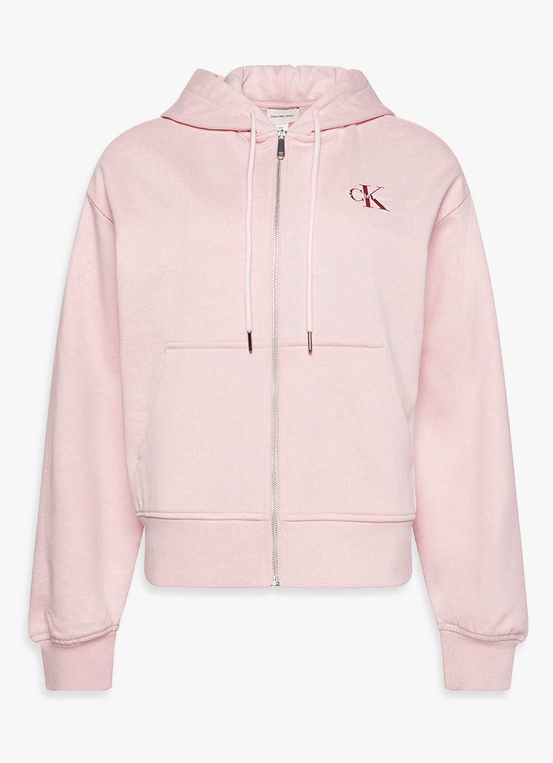 Calvin Klein Hoodie met logo - voorkant 4 roze