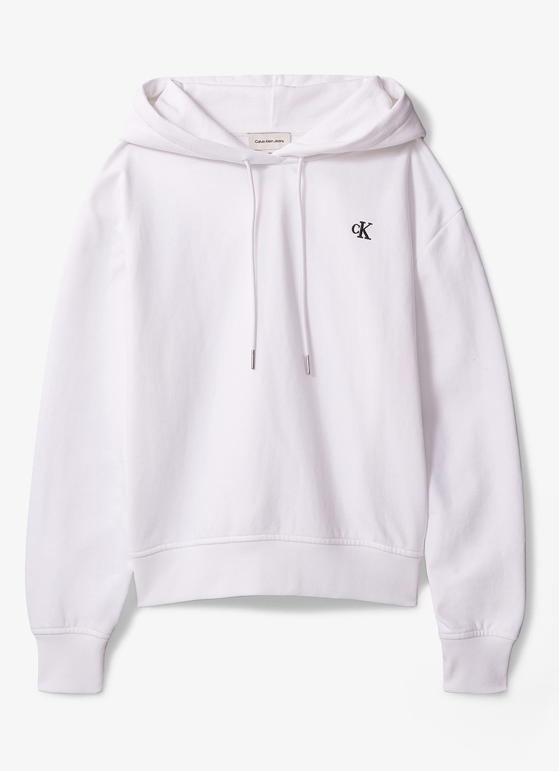 Calvin Klein Hoodie met logo - voorkant 6 wit