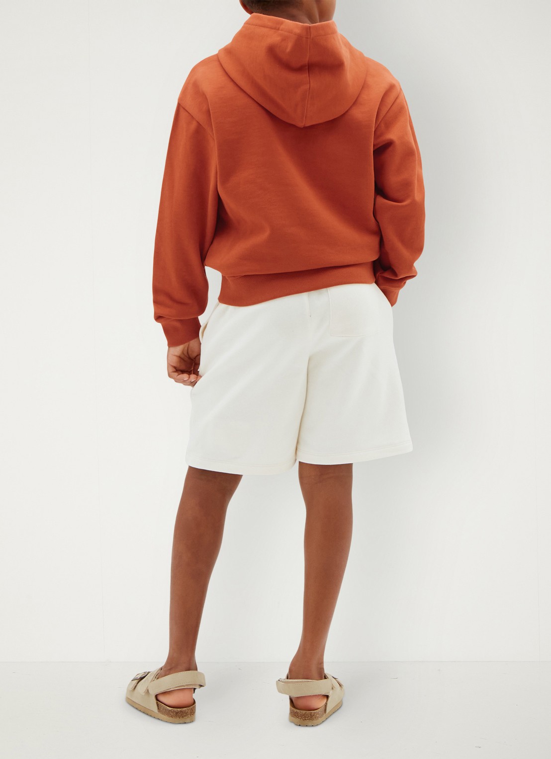 Calvin Klein Hoodie met logo - achterkant 3 oranje