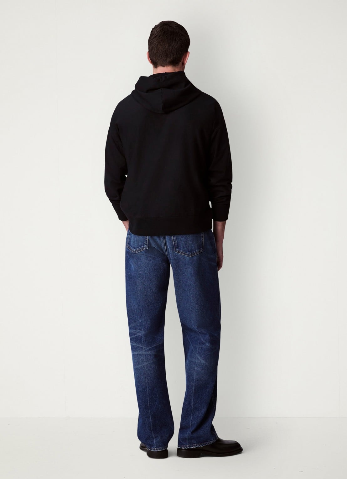 Calvin Klein Hoodie met logoborduring - achterkant 8 zwart