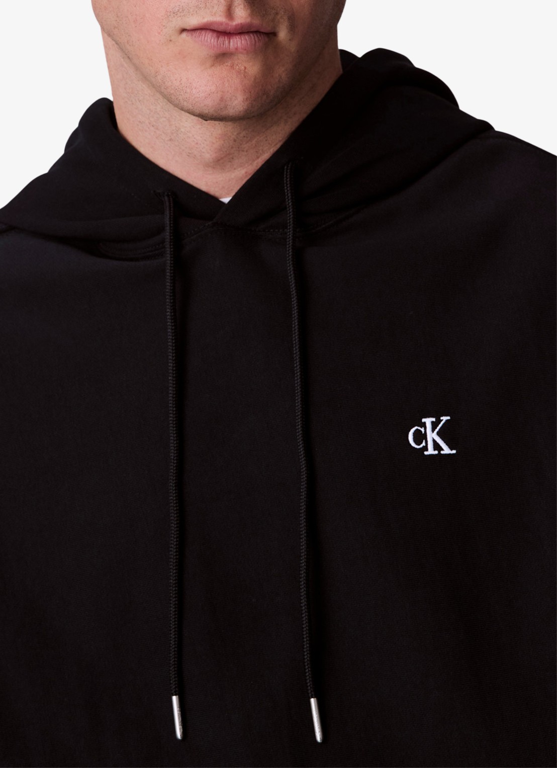 Calvin Klein Hoodie met logoborduring - detail 2 zwart