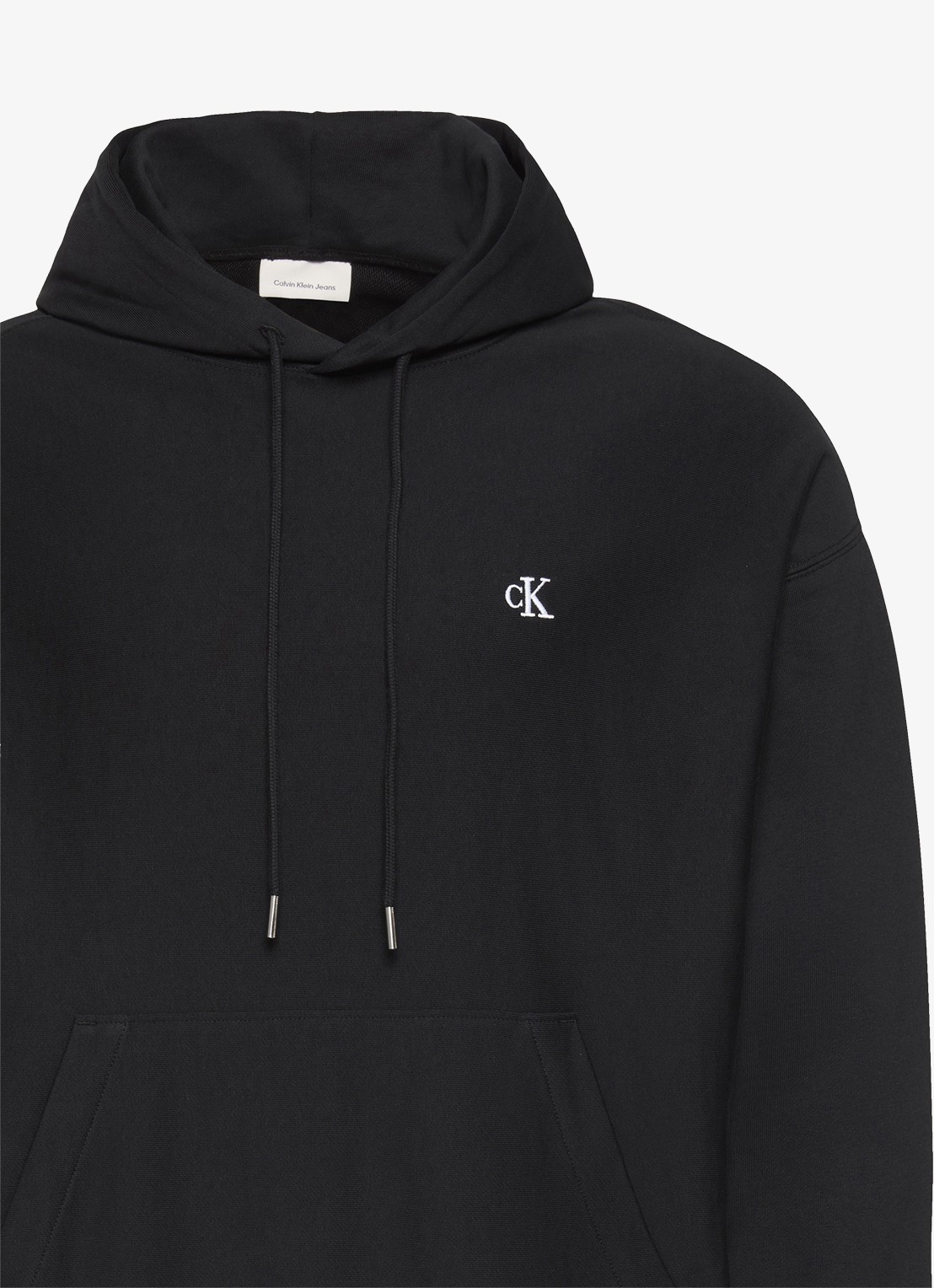 Calvin Klein Hoodie met logoborduring - detail 5 zwart