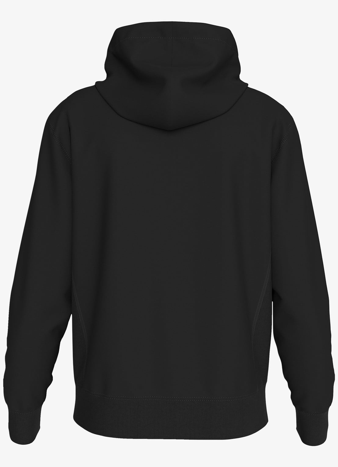 Calvin Klein Hoodie met logoborduring - achterkant 2 zwart