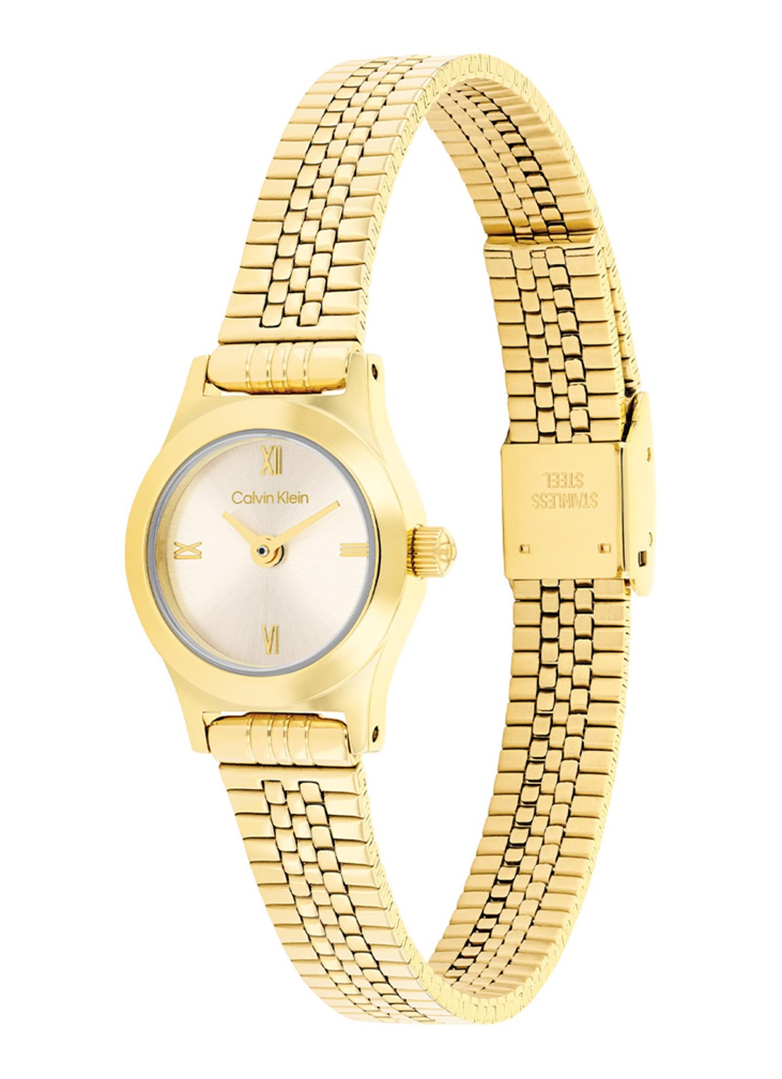 Calvin Klein Horloge CK25100201 - detail goud