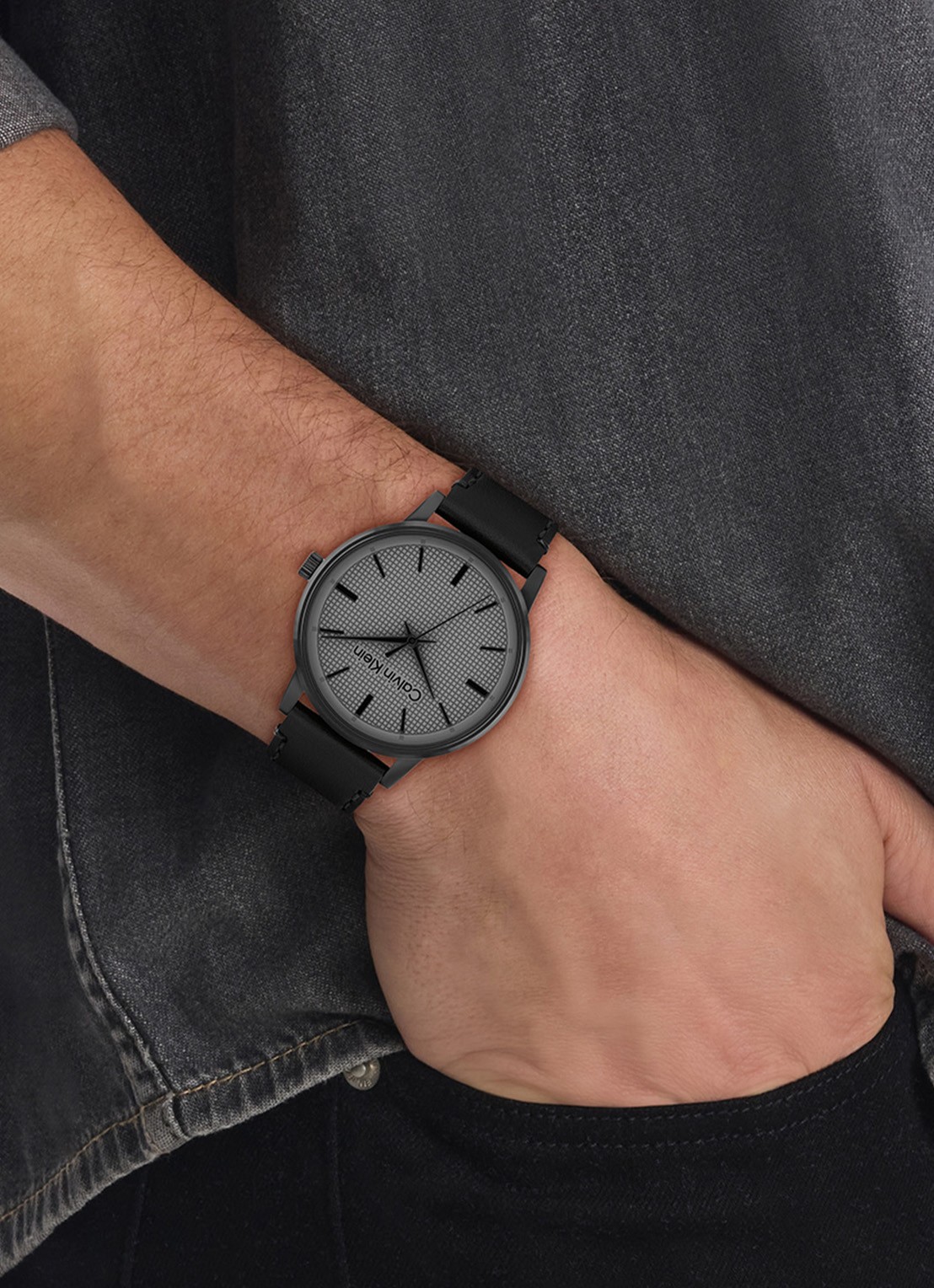 Calvin Klein Horloge CK25200504 - voorkant 2 zwart