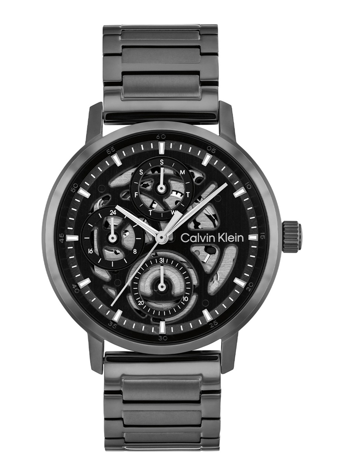Calvin Klein Horloge CK25200563  - voorkant antraciet