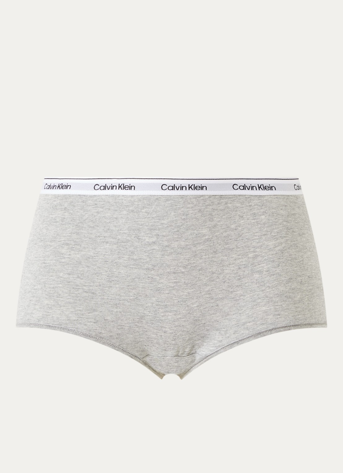 Calvin Klein Icon shorty met logoband - voorkant grey heather-p7a / grijs