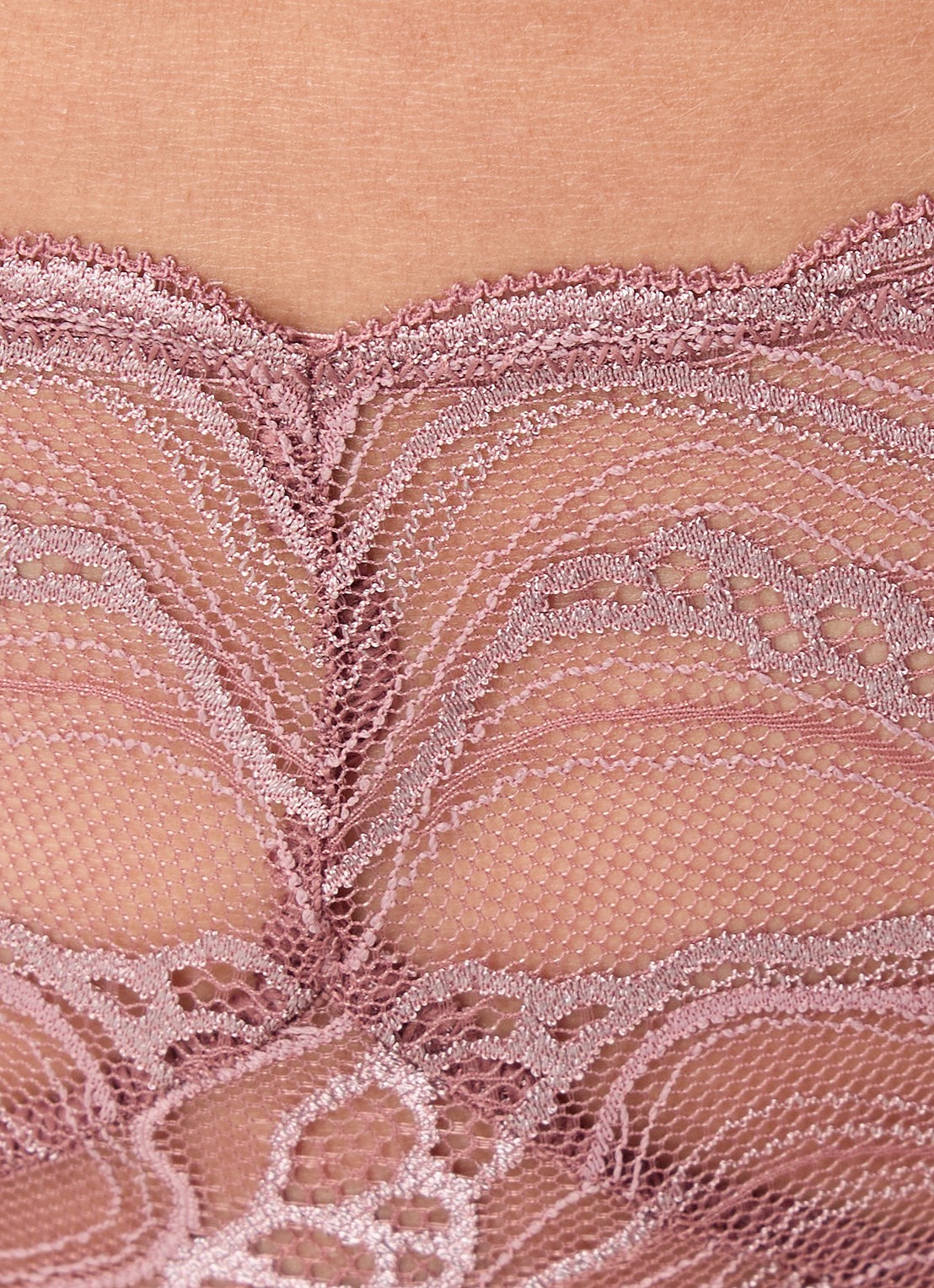 Calvin Klein Instinct hipster van kant - detail 5 oudroze