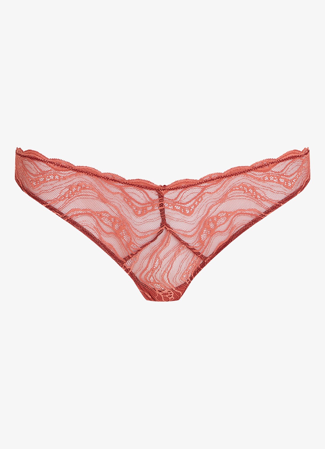 Calvin Klein Instinct hipster van kant - voorkant steenrood