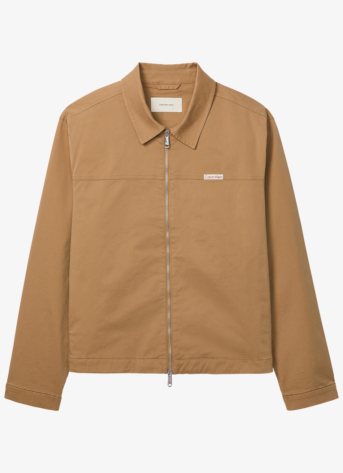 Calvin Klein Jack met logo - voorkant bruin