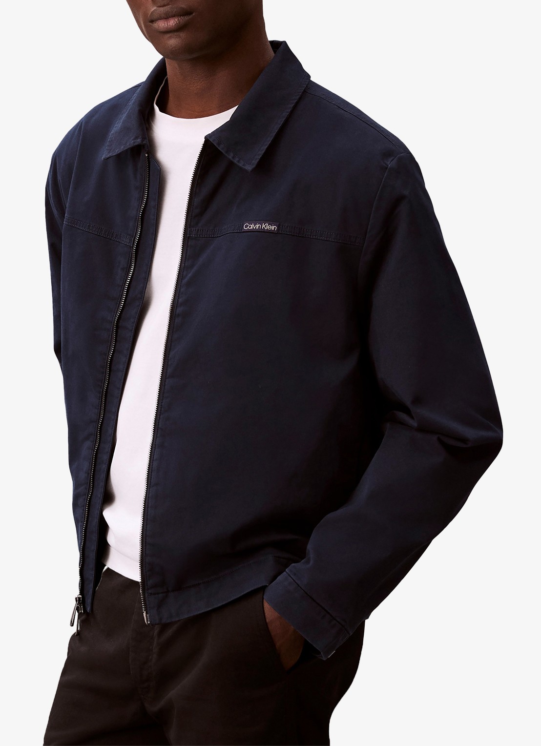 Calvin Klein Jack met logo - detail 5 dark sapphire-cef