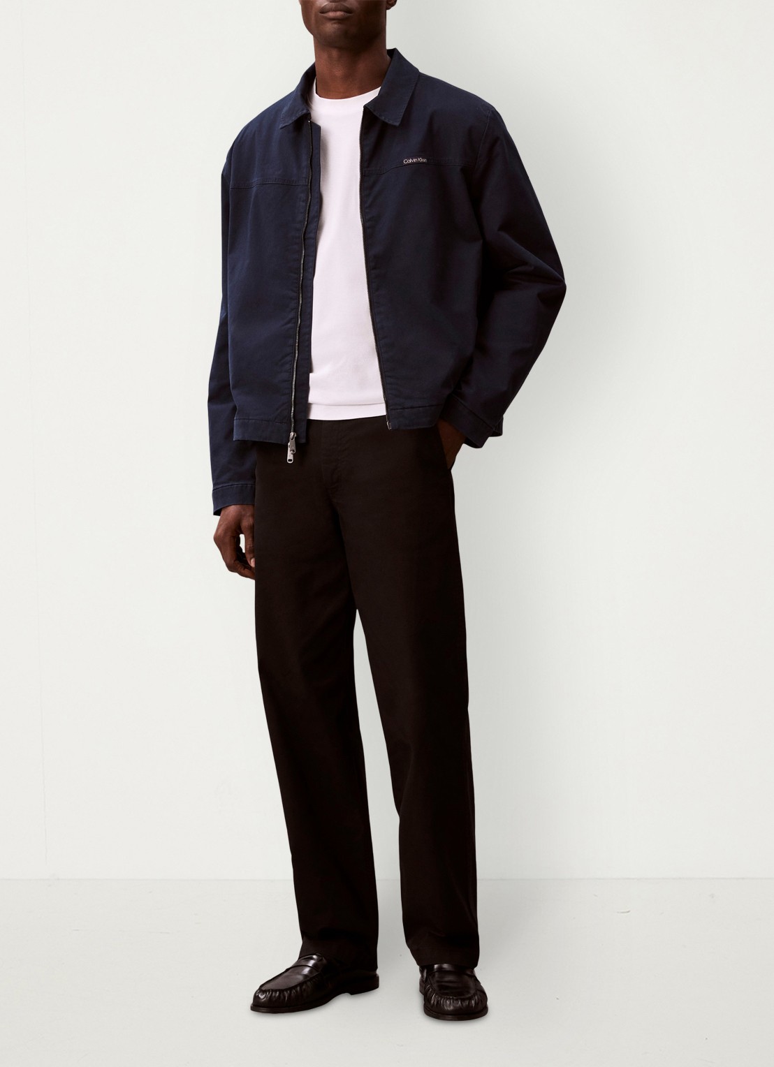 Calvin Klein Jack met logo - voorkant 3 dark sapphire-cef