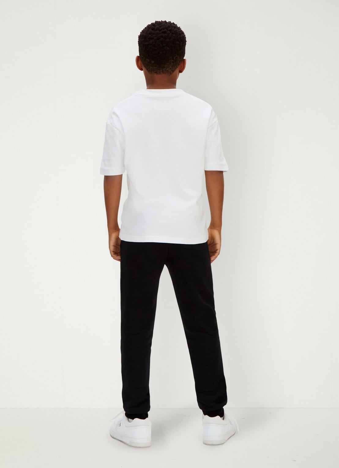 Calvin Klein Joggingbroek met logo - achterkant 4 zwart