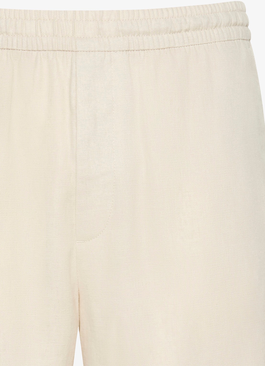 Calvin Klein Korte broek in linnenblend - detail creme