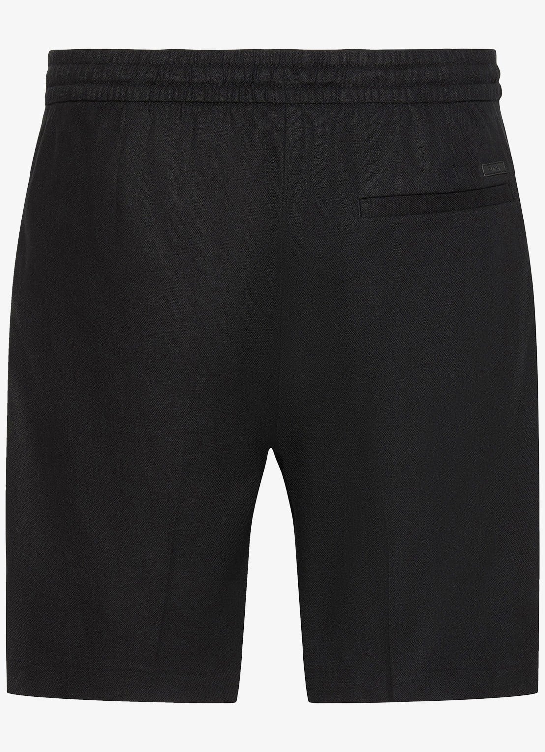 Calvin Klein Korte broek in linnenblend - achterkant 2 zwart
