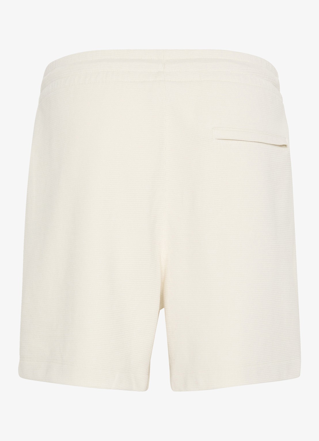 Calvin Klein Korte broek met wafelstructuur - detail 7 ivoor