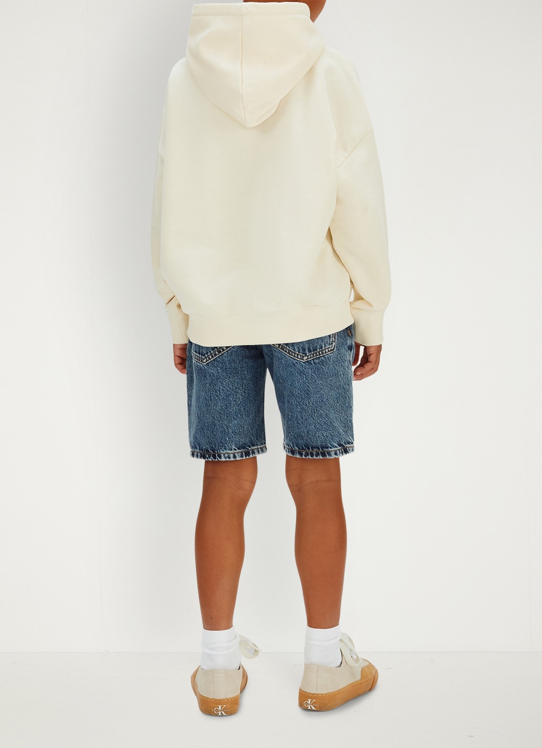 Calvin Klein Korte broek van denim met medium wassing - achterkant 4 indigo