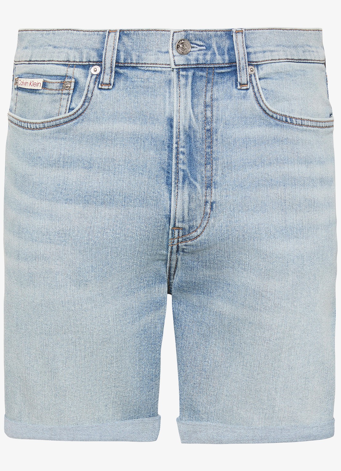Calvin Klein Korte broek van denim - voorkant 2 denim
