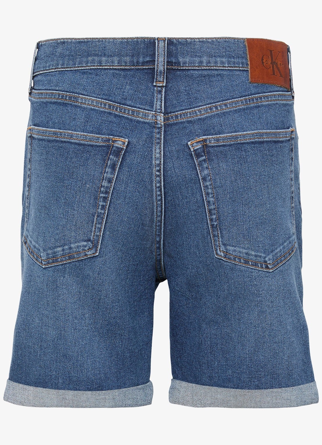Calvin Klein Korte broek van denim - achterkant denim