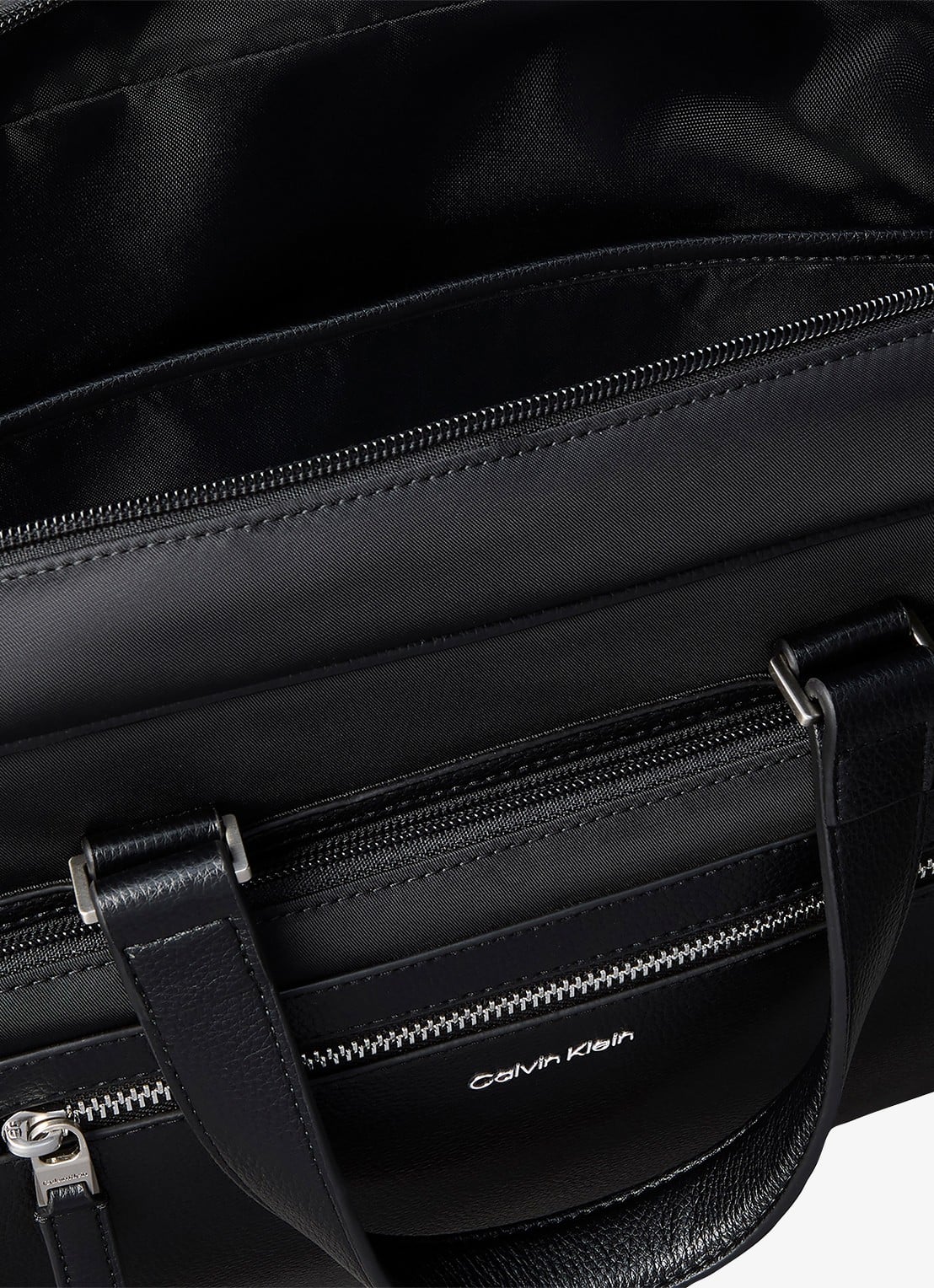 Calvin Klein Laptoptas met logo - detail 2 zwart