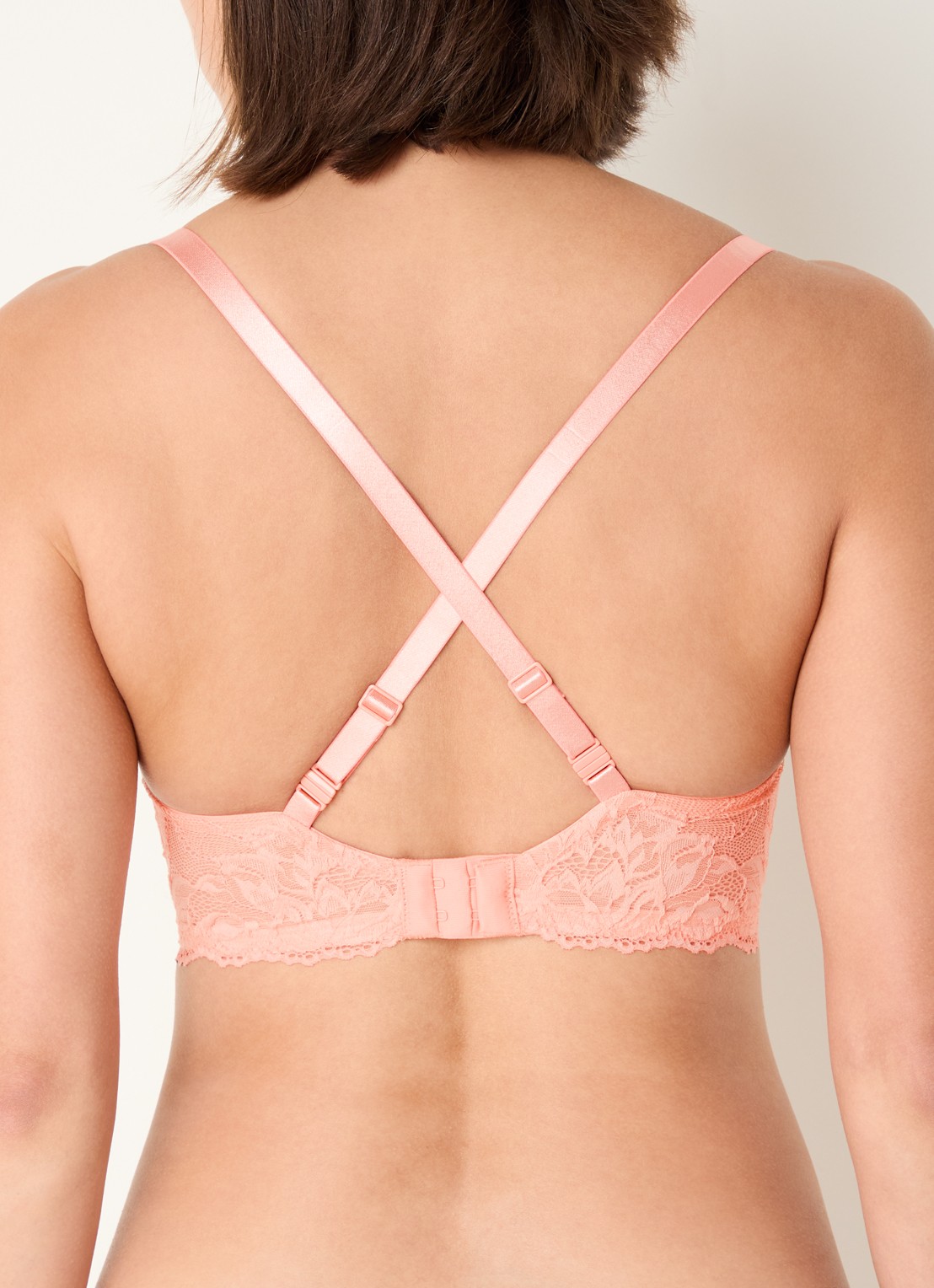Calvin Klein Lift Demi voorgevormde bh met light push-up - detail 4 zalmroze