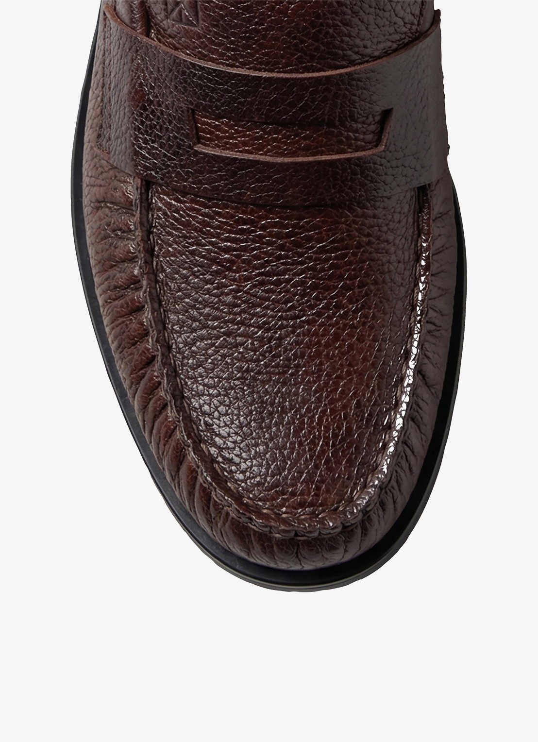 Calvin Klein Loafer met logo - detail 3 bruin