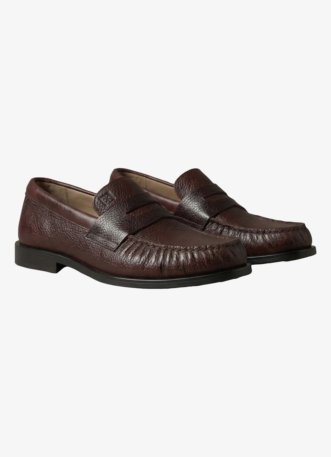 Calvin Klein Loafer met logo - detail 5 bruin
