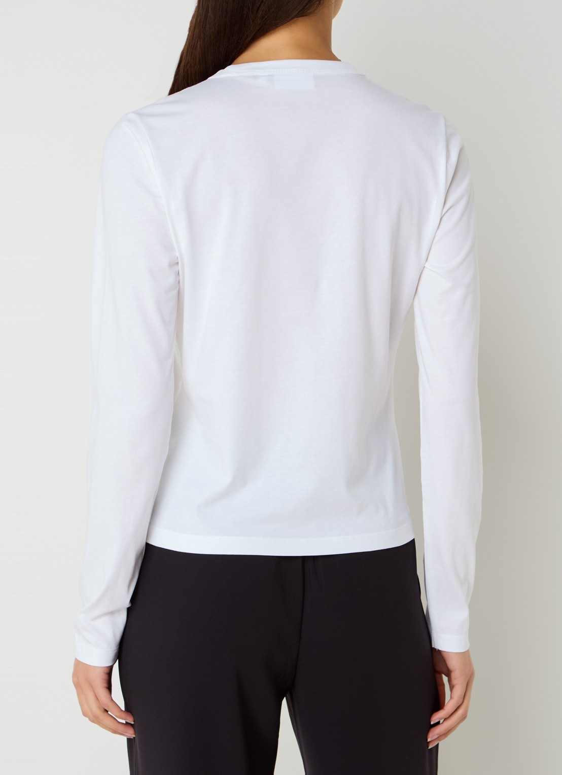 Calvin Klein Longsleeve met logo - achterkant 4 wit