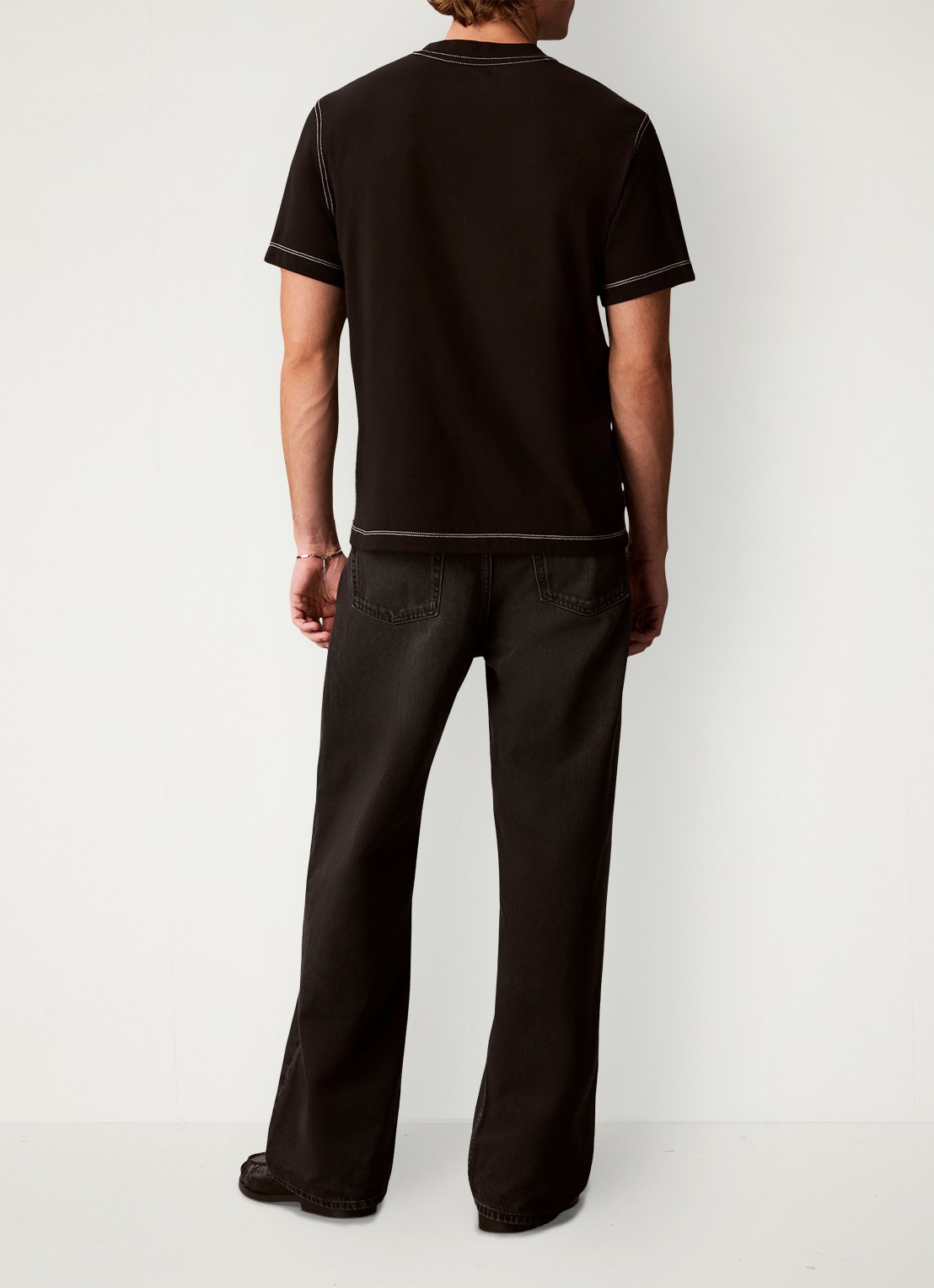 Calvin Klein Loose fit jeans met donkere wassing - achterkant 5 indigo
