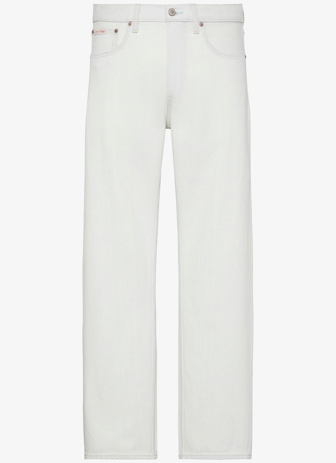 Calvin Klein Loose fit jeans met gekleurde wassing - voorkant 2 wit