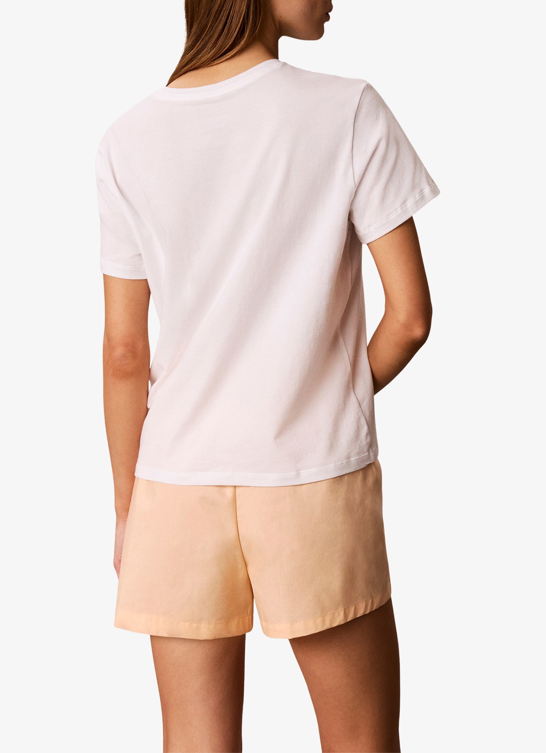 Calvin Klein Lounge pyjamaset met logo - achterkant 5 wit