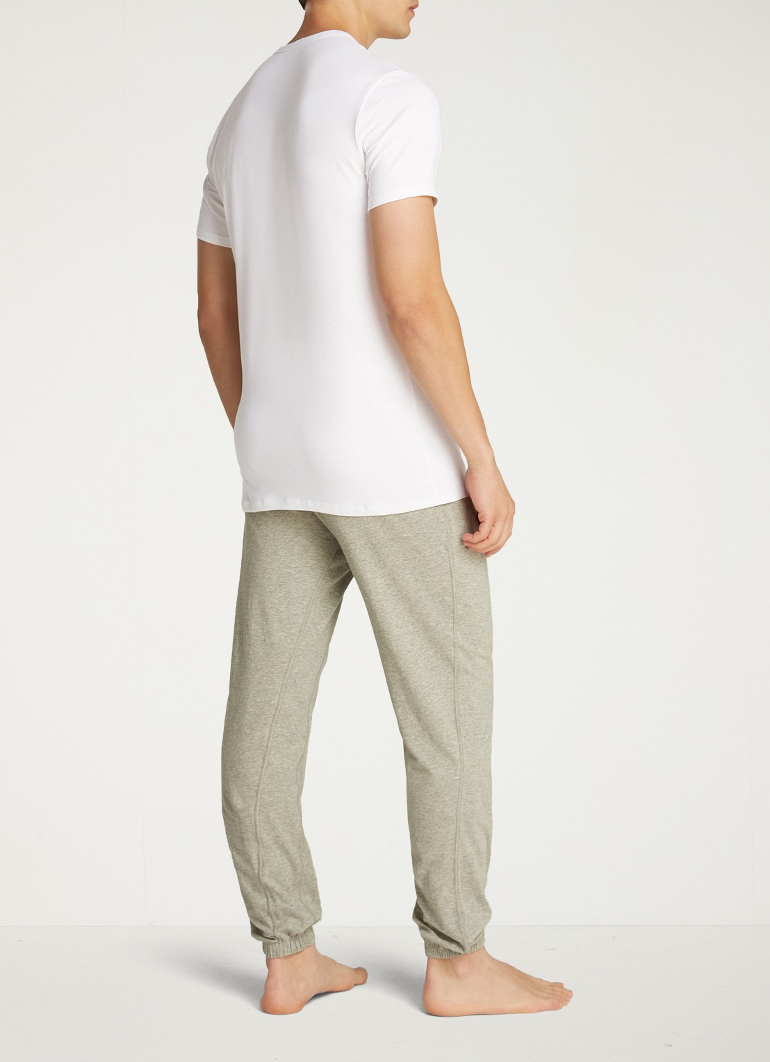 Calvin Klein Lounge T-shirt in 3-pack - achterkant wit