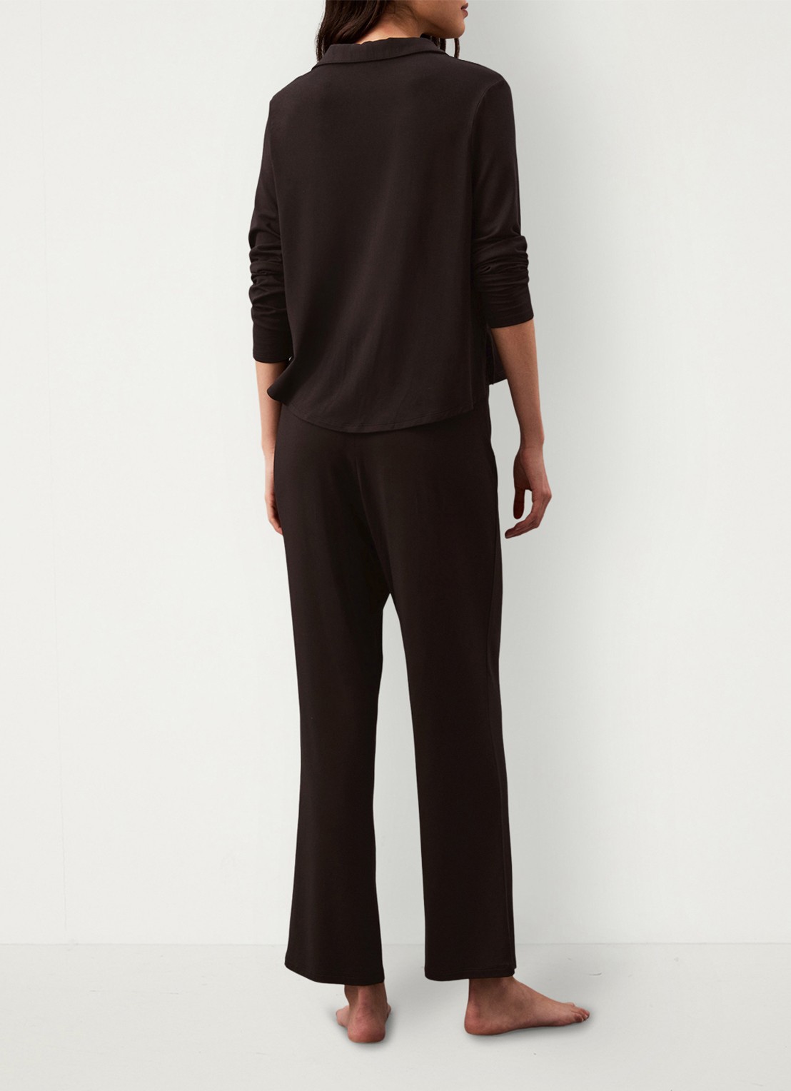 Calvin Klein Loungebroek met logoband - achterkant zwart