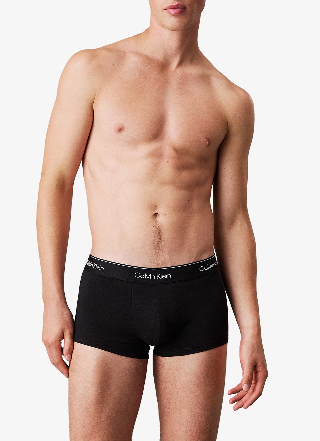 Calvin Klein Low Rise Trunk boxershorts 3-pack - voorkant 5 diepzwart