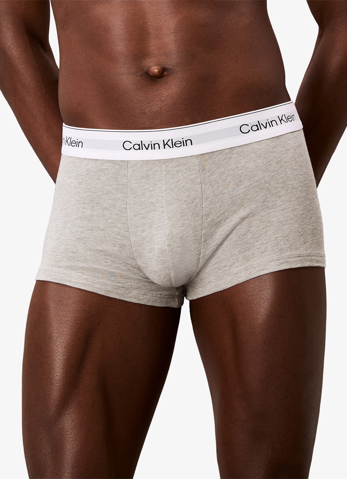 Calvin Klein Low Rise Trunk boxershorts 3-pack - detail 4 grijs