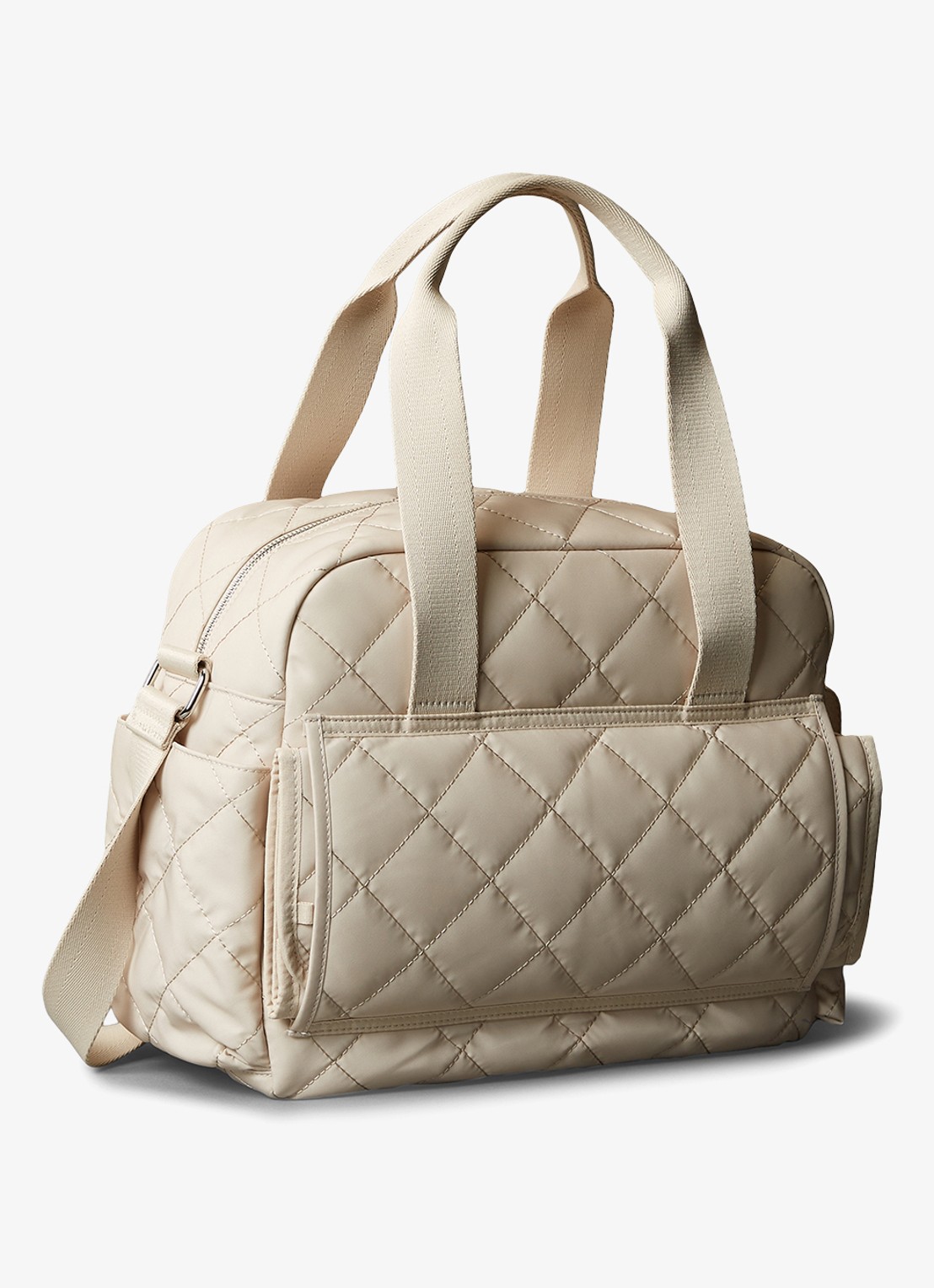 Calvin Klein Luiertas met logo - achterkant 2 beige