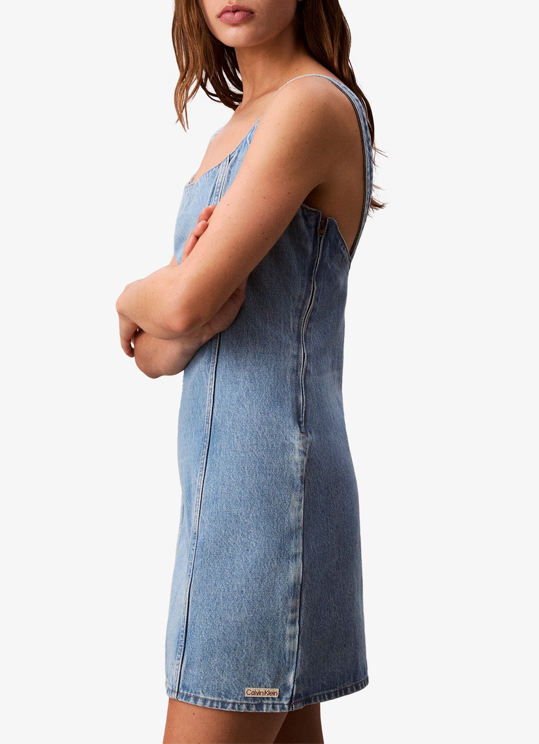 Calvin Klein Mini denim jurk - detail 4 indigo