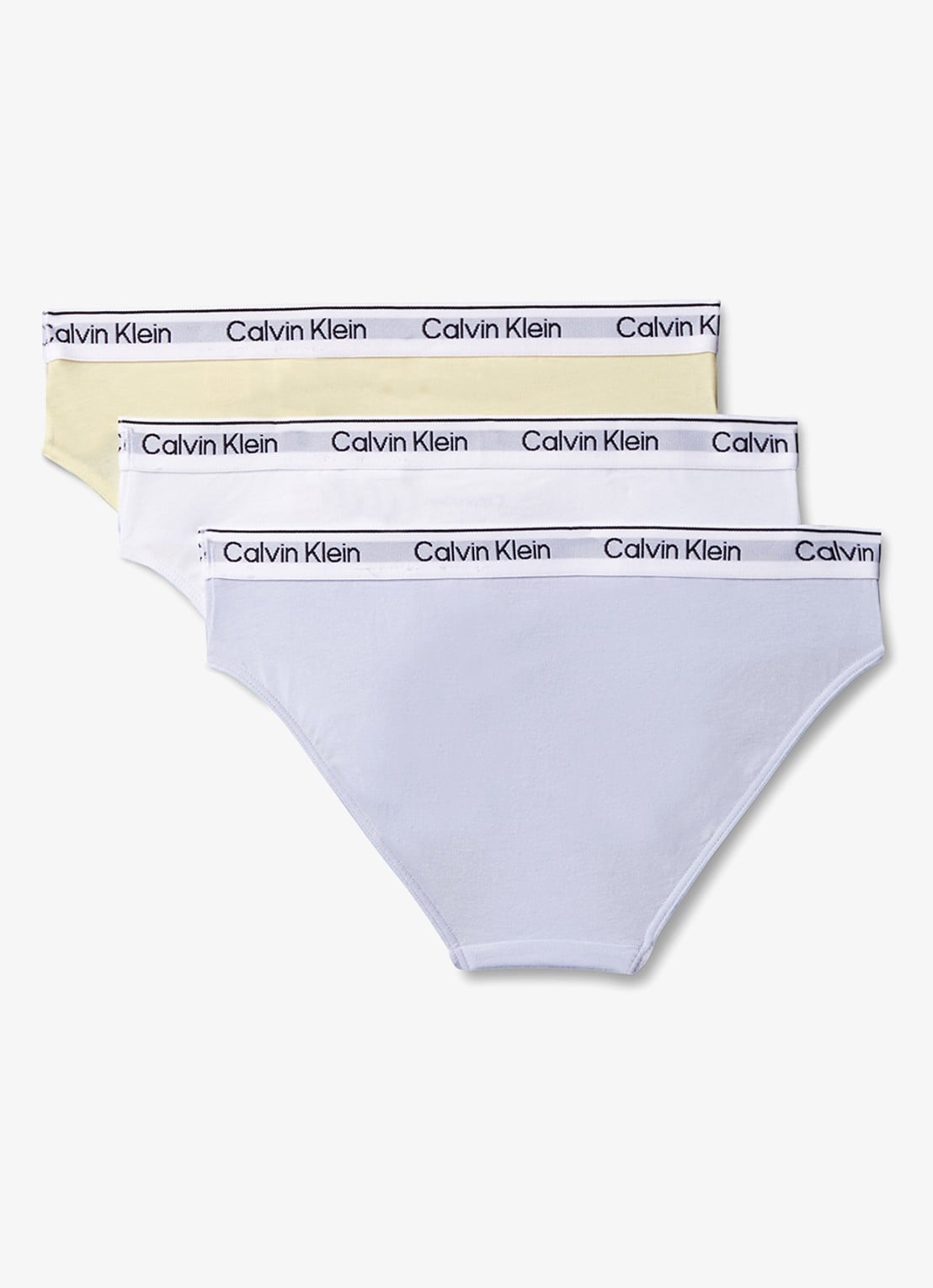 Calvin Klein Modern bikinislip met logoband in 3-pack - detail 2 lichtblauw