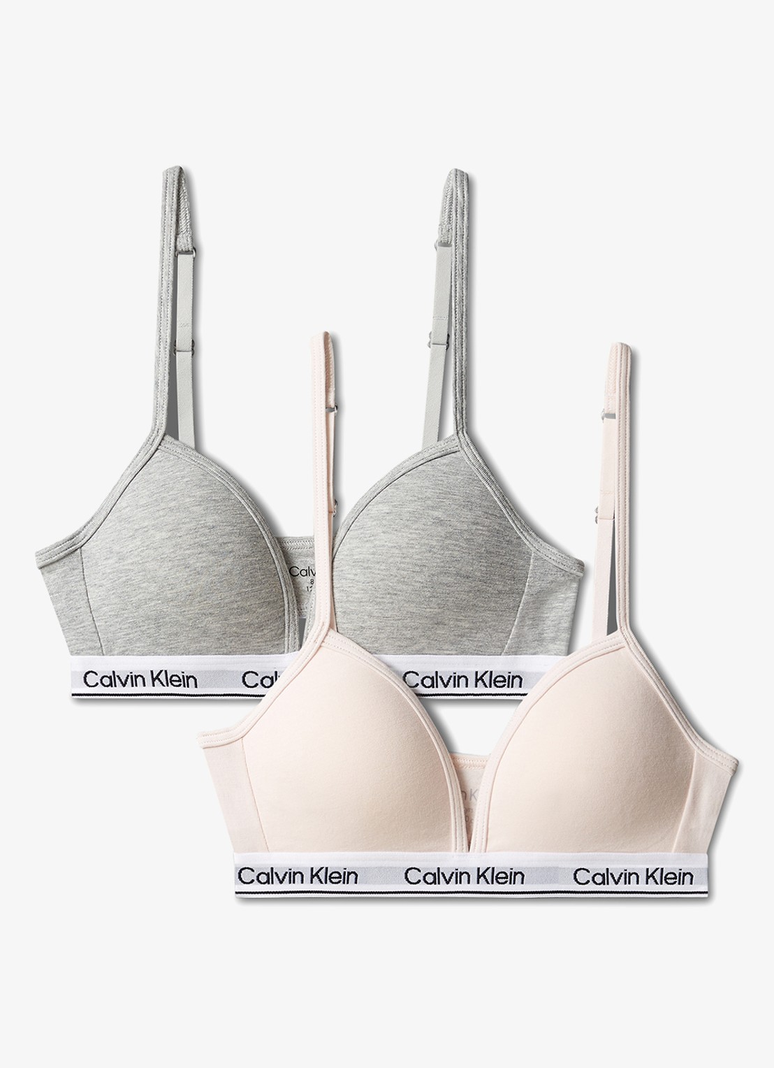 Calvin Klein Modern bralette in 2-pack - detail 3 grijsmele