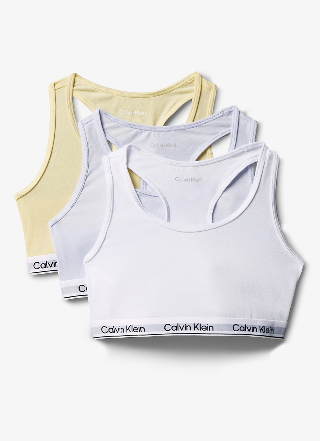Calvin Klein Modern bralette met logoband - voorkant multicolor