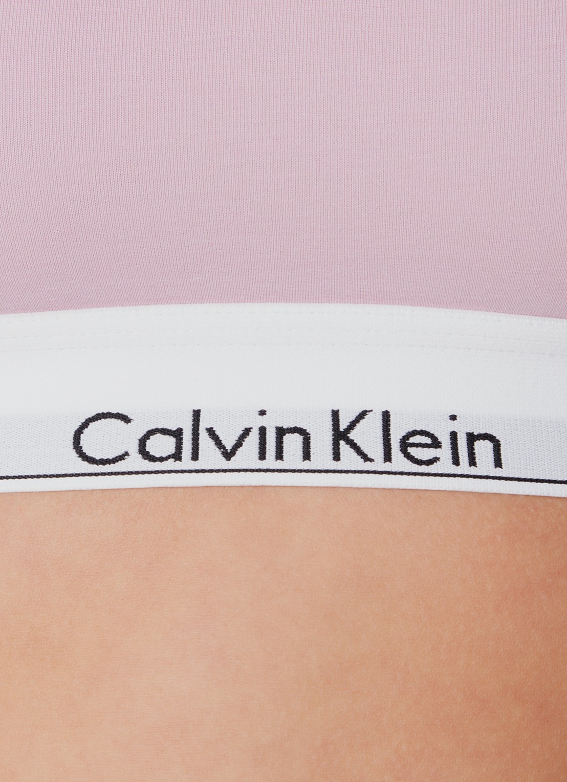 Calvin Klein Modern bralette met logoband - detail 4 mauve mist  / violet