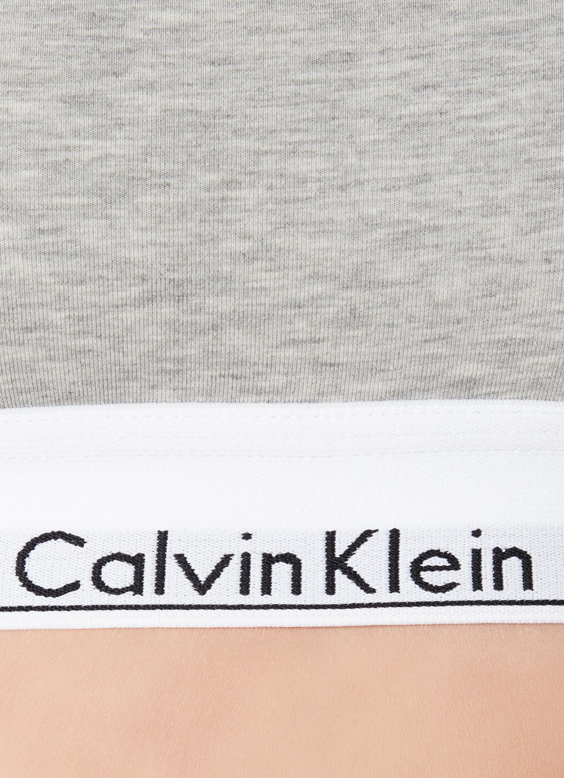Calvin Klein Modern bralette met logoband - detail 2 grey heather / grijs
