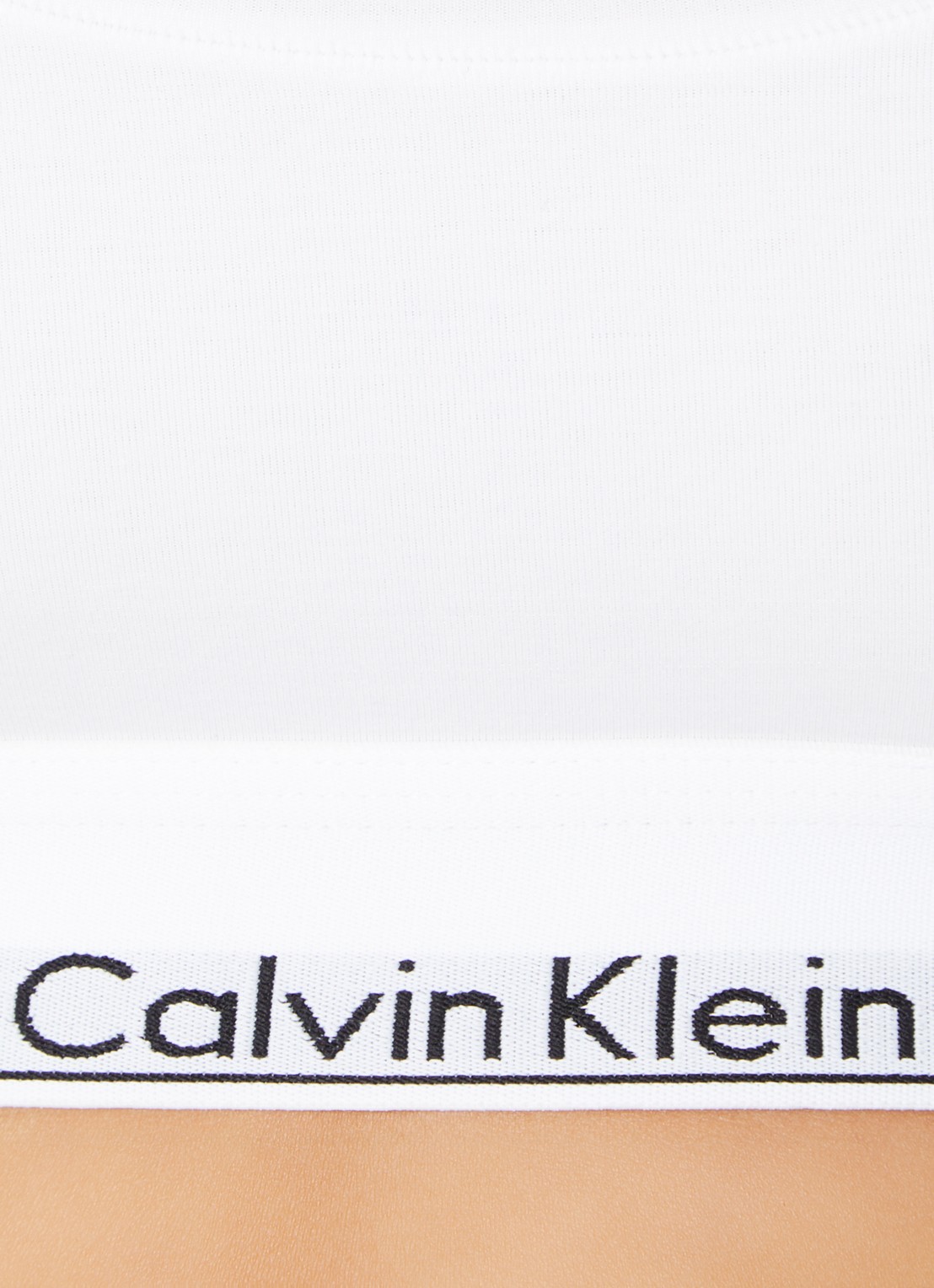 Calvin Klein Modern bralette met logoband - detail 5 classic white  / wit